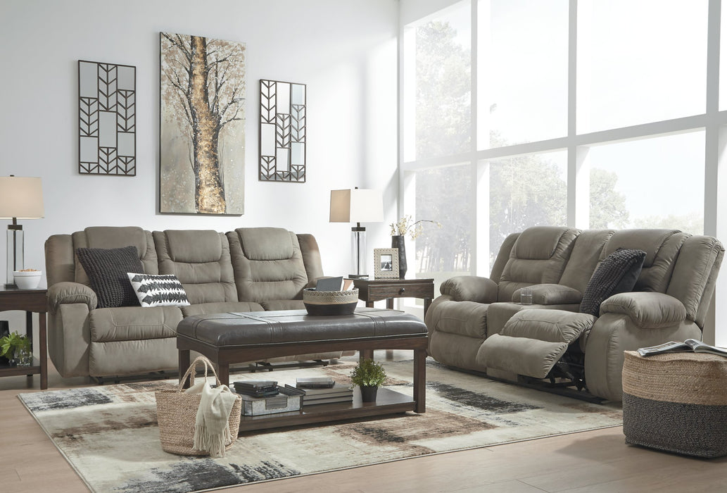 McCade Reclining Loveseat with Console - Yulissa Home Furnishings (NJ)