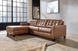 Baskove Sectional with Chaise - Yulissa Home Furnishings (NJ)