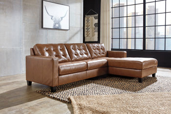 Baskove Sectional with Chaise - Yulissa Home Furnishings (NJ)