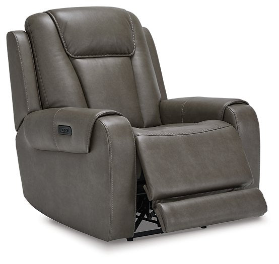 Card Player Power Recliner - Yulissa Home Furnishings (NJ)