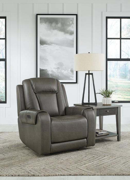 Card Player Power Recliner - Yulissa Home Furnishings (NJ)