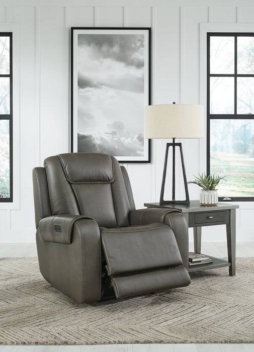 Card Player Power Recliner - Yulissa Home Furnishings (NJ)