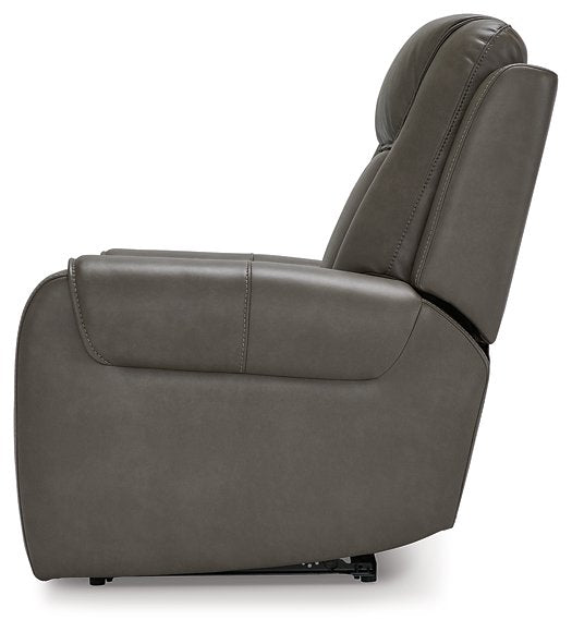 Card Player Power Recliner - Yulissa Home Furnishings (NJ)