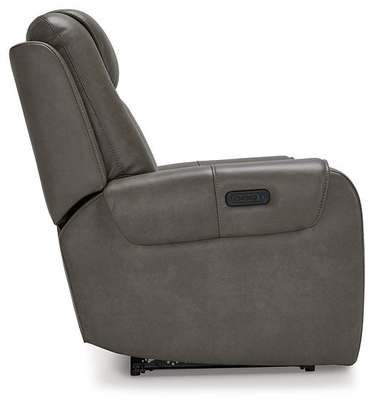 Card Player Power Recliner - Yulissa Home Furnishings (NJ)