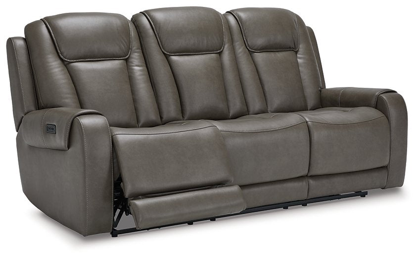 Card Player Power Reclining Sofa - Yulissa Home Furnishings (NJ)