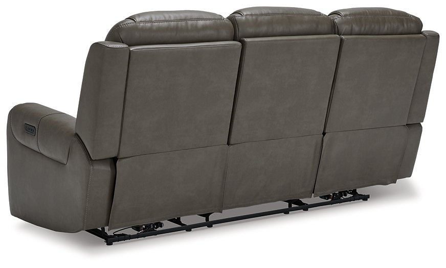 Card Player Power Reclining Sofa - Yulissa Home Furnishings (NJ)