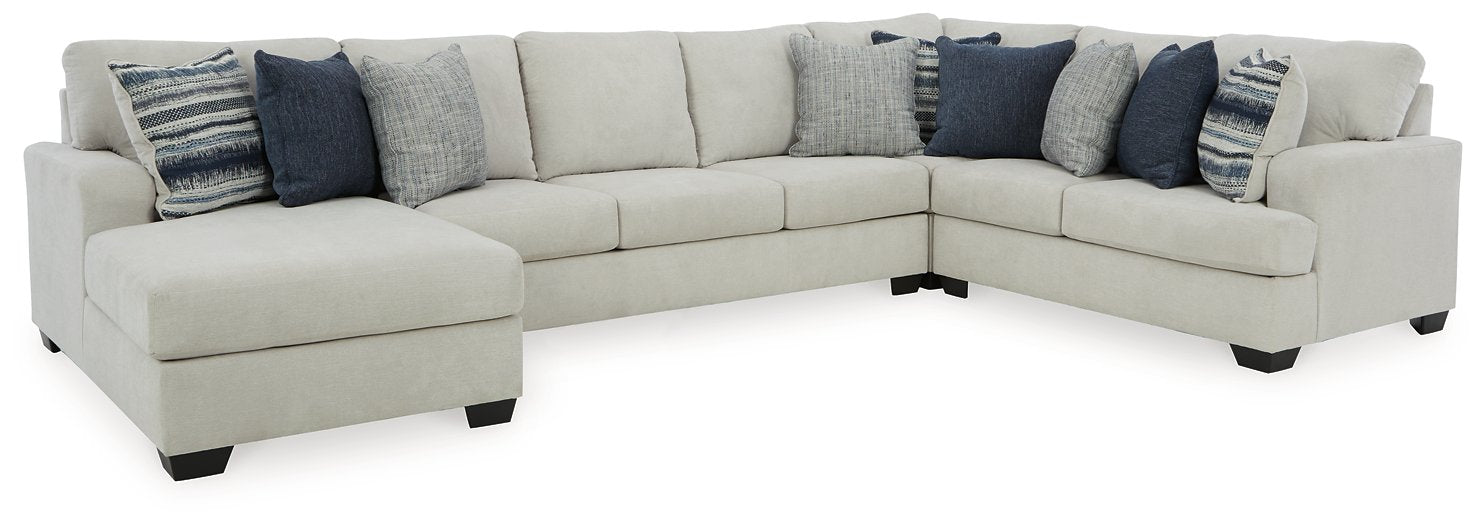 Lowder Sectional with Chaise - Yulissa Home Furnishings (NJ)