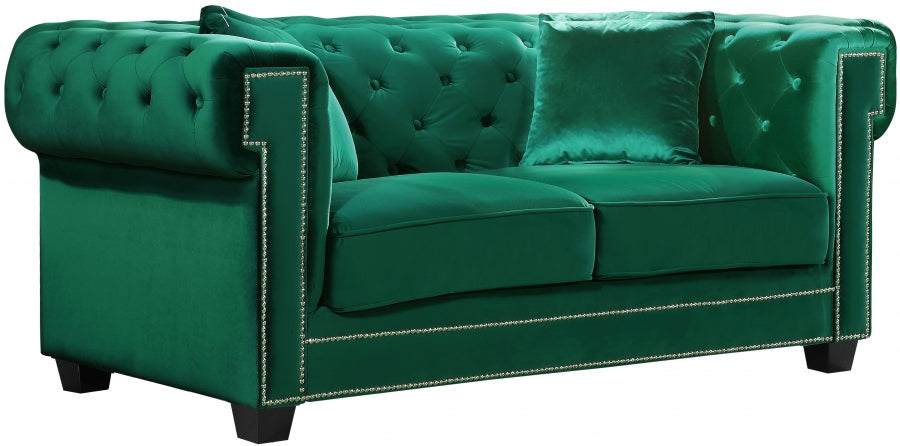 Bowery Velvet Loveseat SKU: LO0001