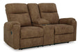 Edenwold Reclining Loveseat with Console - Yulissa Home Furnishings (NJ)