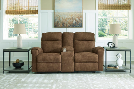 Edenwold Reclining Loveseat with Console - Yulissa Home Furnishings (NJ)