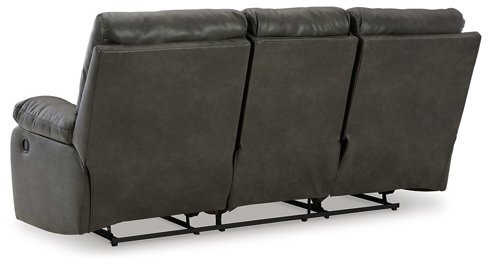 Willamen Reclining Sofa with Drop Down Table