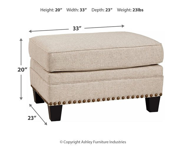 Claredon Ottoman - Yulissa Home Furnishings (NJ)