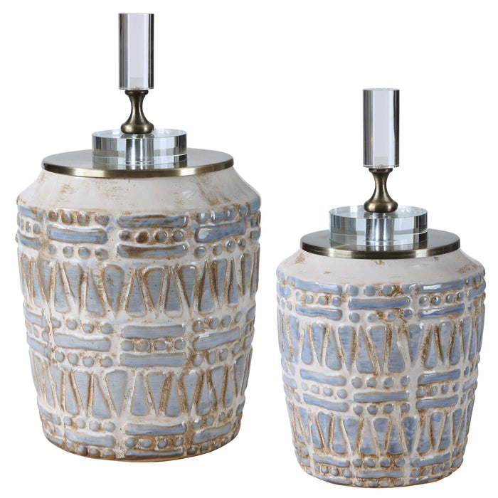 LENAPE BOTTLES, S/2 DECOR AC0005