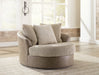 Keskin Oversized Swivel Accent Chair - Yulissa Home Furnishings (NJ)