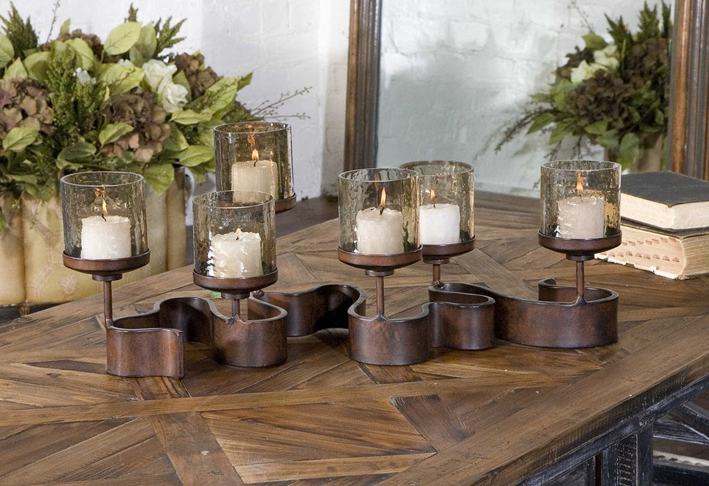 RIBBON CANDLEHOLDER