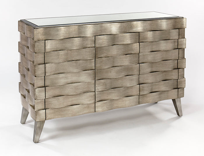 Antique Tarnished Silverleaf Console SKU: CO0002