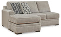 Calnita 2-Piece Sectional with Chaise - Yulissa Home Furnishings (NJ)