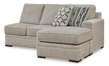 Calnita 2-Piece Sectional with Chaise - Yulissa Home Furnishings (NJ)