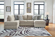 Calnita 2-Piece Sectional with Chaise - Yulissa Home Furnishings (NJ)