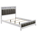 Barzini Queen Upholstered Panel Bed White image