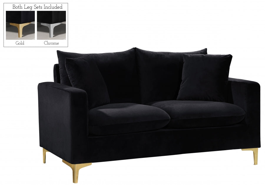 Naomi Velvet Loveseat SKU: LO00014