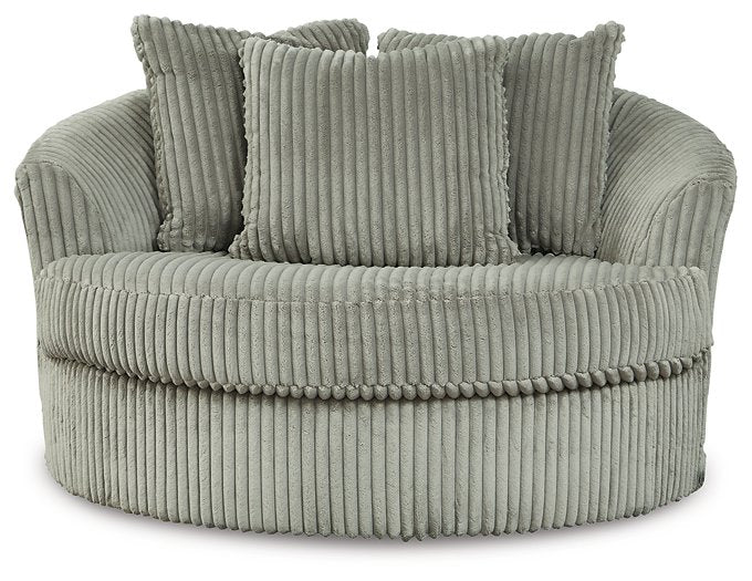 Lindyn Oversized Swivel Accent Chair - Yulissa Home Furnishings (NJ)