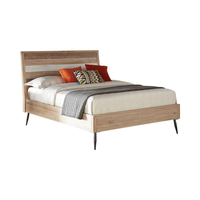 Marlow Queen Platform Bed Rough Sawn Multi image