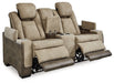 Next-Gen DuraPella Power Reclining Loveseat with Console - Yulissa Home Furnishings (NJ)