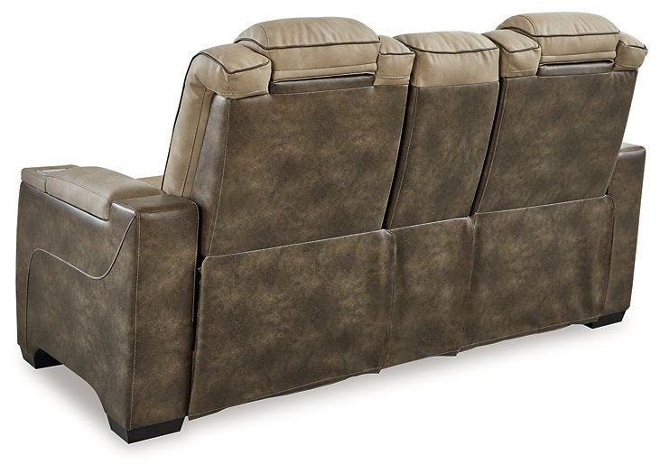 Next-Gen DuraPella Power Reclining Loveseat with Console - Yulissa Home Furnishings (NJ)