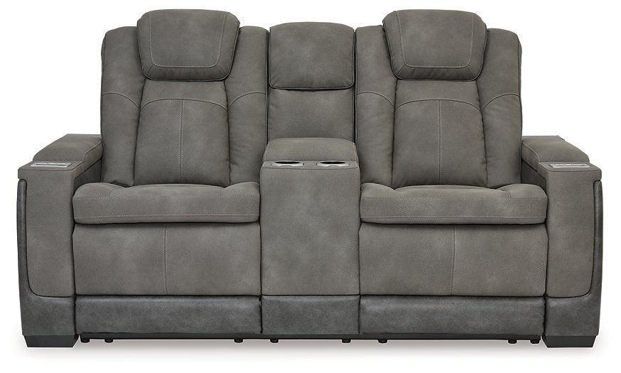 Next-Gen DuraPella Power Reclining Loveseat with Console - Yulissa Home Furnishings (NJ)