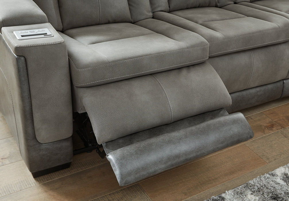 Next-Gen DuraPella Power Reclining Loveseat with Console - Yulissa Home Furnishings (NJ)