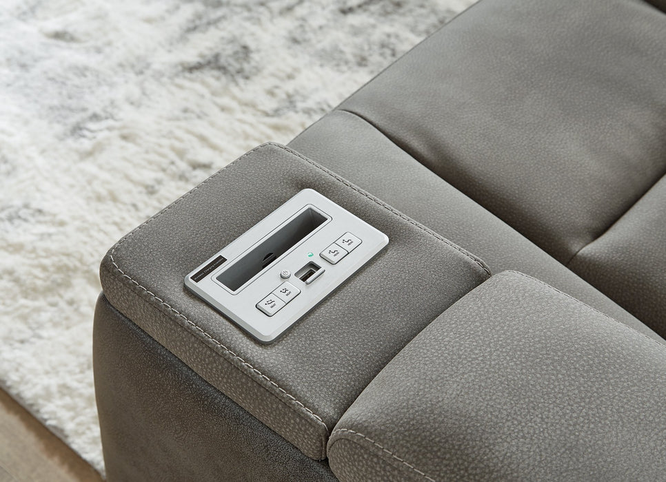 Next-Gen DuraPella Power Reclining Loveseat with Console - Yulissa Home Furnishings (NJ)