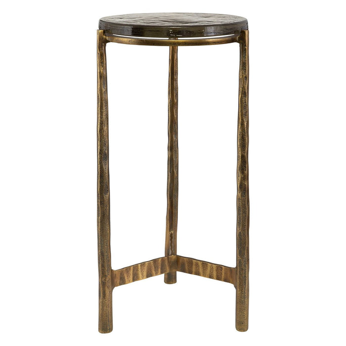 ETERNITY ACCENT TABLE, BRASS