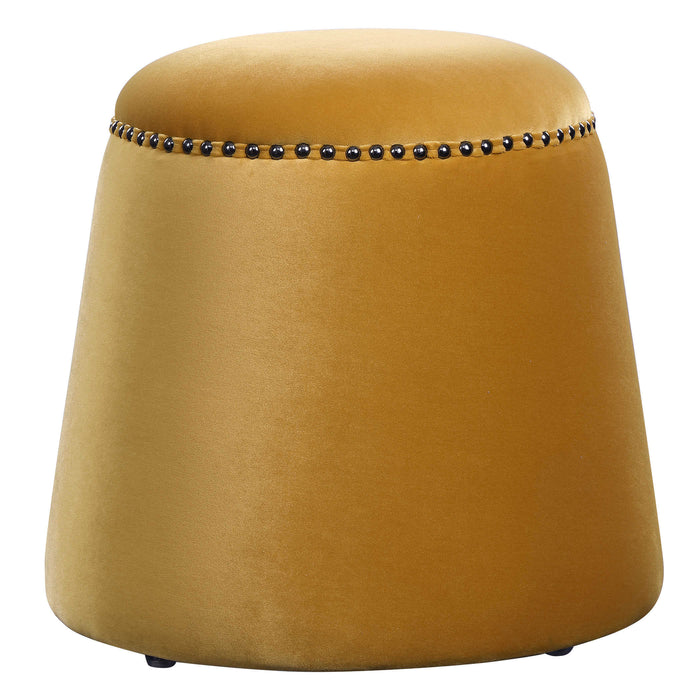 GUMDROP OTTOMAN, MUSTARD CHAIR