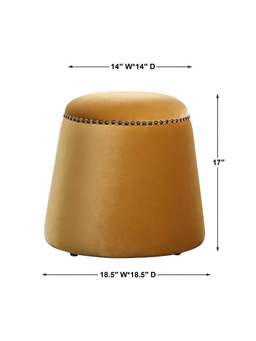 GUMDROP OTTOMAN, MUSTARD CHAIR