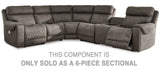 Hoopster 6-Piece Power Reclining Sectional - Yulissa Home Furnishings (NJ)