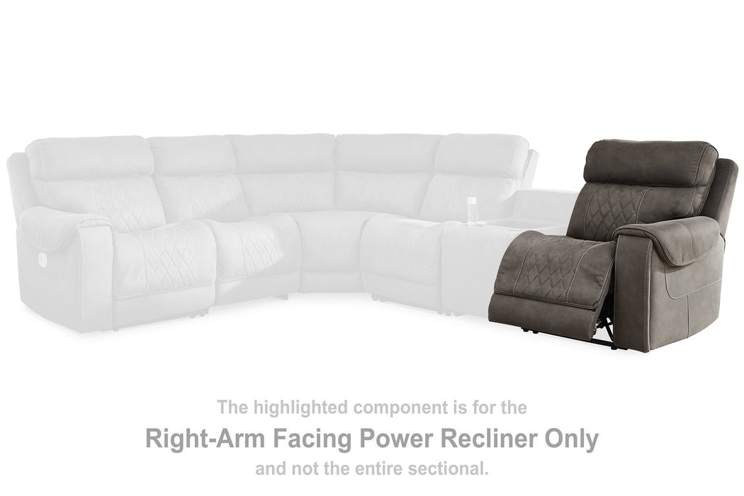 Hoopster 6-Piece Power Reclining Sectional - Yulissa Home Furnishings (NJ)