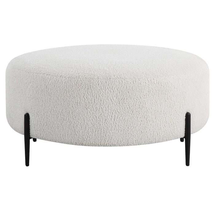 ARLES LARGE OTTOMAN, BLACK