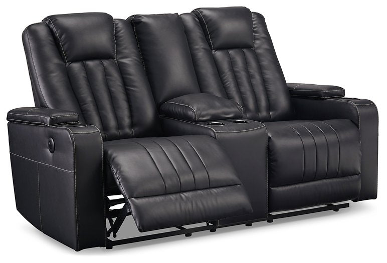 Center Point Reclining Loveseat with Console - Yulissa Home Furnishings (NJ)