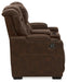 Owner's Box Power Reclining Loveseat with Console - Yulissa Home Furnishings (NJ)