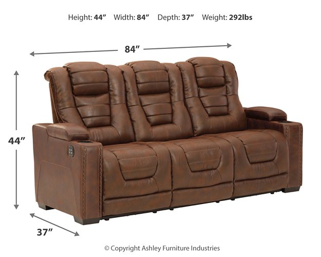 Owner's Box Power Reclining Sofa - Yulissa Home Furnishings (NJ)