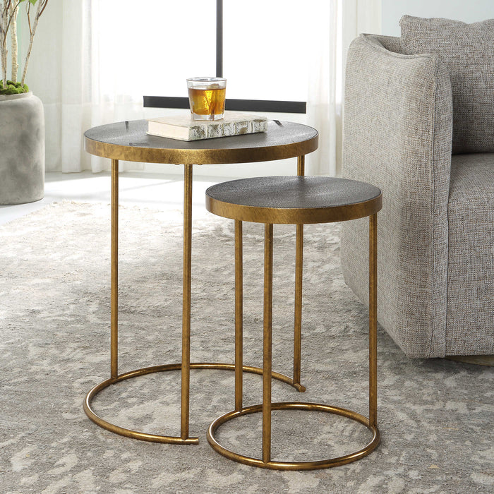 ARAGON NESTING TABLES, S/2