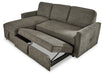 Kerle 2-Piece Sectional with Pop Up Bed - Yulissa Home Furnishings (NJ)