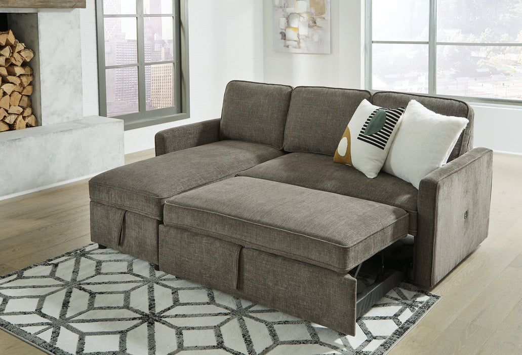 Kerle 2-Piece Sectional with Pop Up Bed - Yulissa Home Furnishings (NJ)