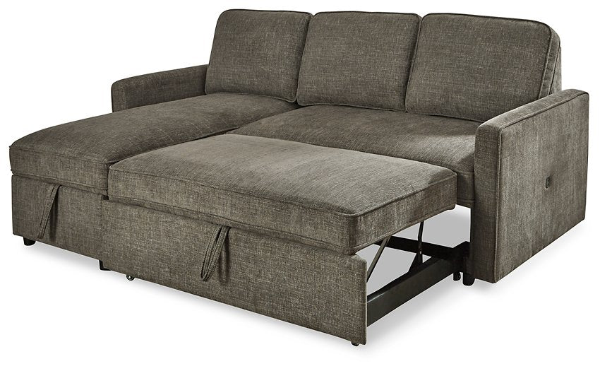 Kerle 2-Piece Sectional with Pop Up Bed - Yulissa Home Furnishings (NJ)