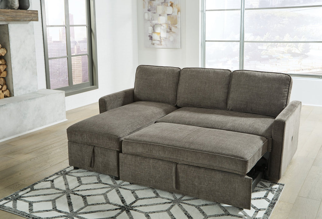 Kerle 2-Piece Sectional with Pop Up Bed - Yulissa Home Furnishings (NJ)