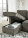 Kerle 2-Piece Sectional with Pop Up Bed - Yulissa Home Furnishings (NJ)