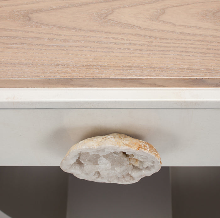 Geo Stone Accents Console Table SKU: CO00014