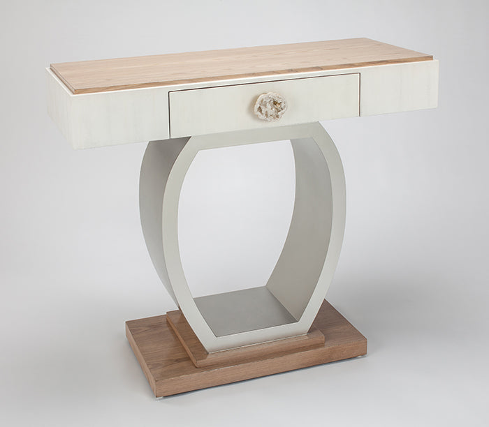 Geo Stone Accents Console Table SKU: CO00014