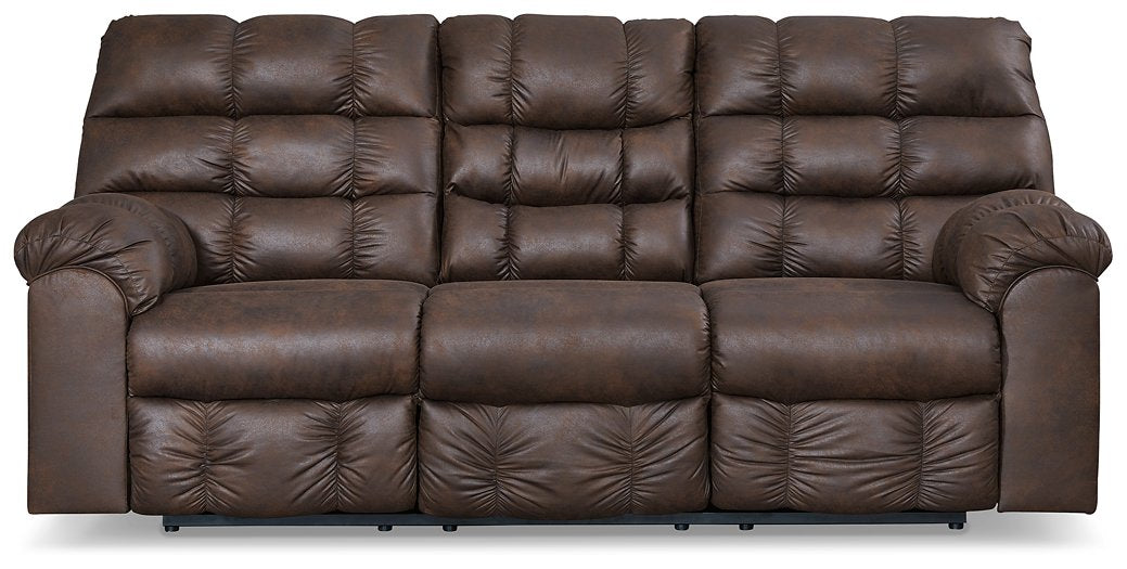 Derwin Reclining Sofa with Drop Down Table - Yulissa Home Furnishings (NJ)